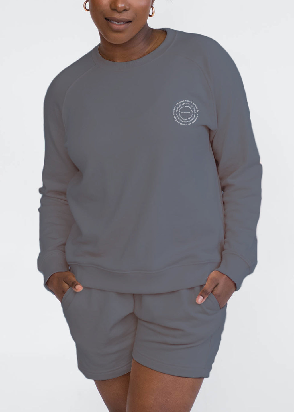 Mila Crew Neck Sweatshirt | Sunshine | Gray Dawn
