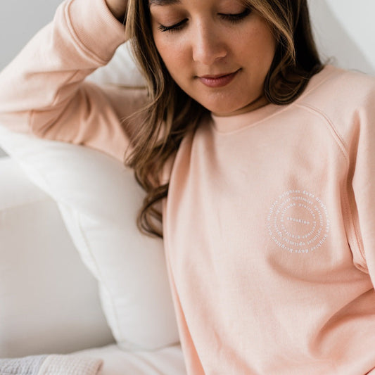 Mila Crew Neck Sweatshirt | Sunshine | Apricot