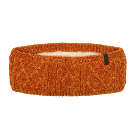 Chenille Knit Headband | Peach Caramel