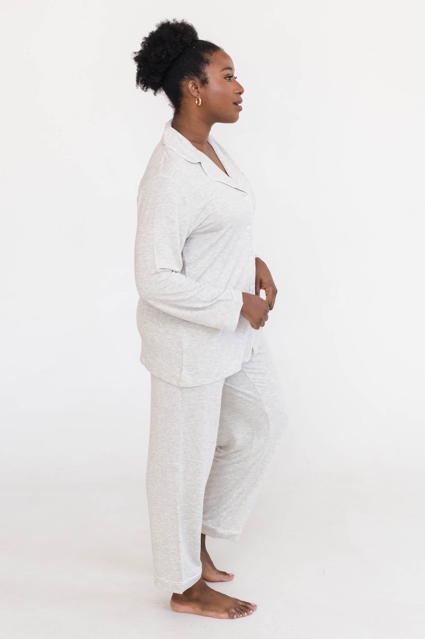 Korrah Pajama Shirt | Pebble Grey