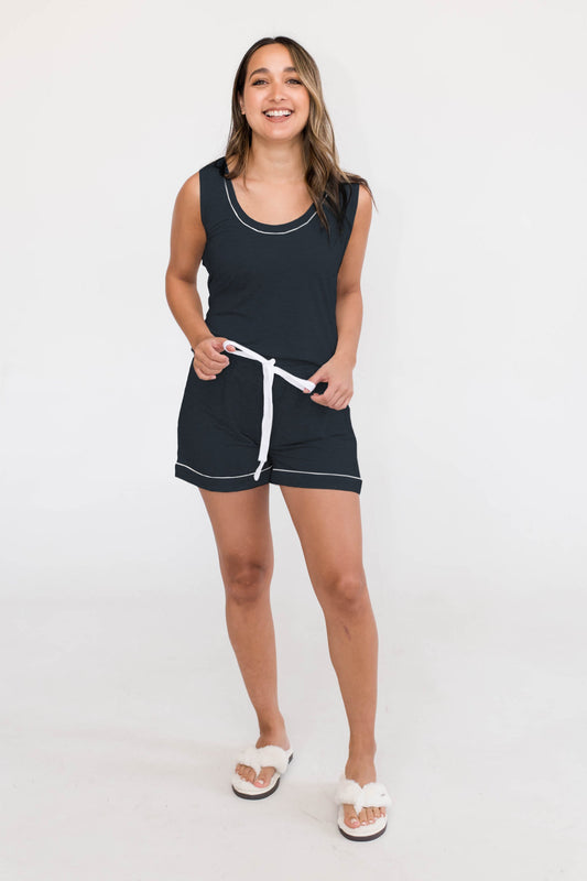 Ella Relaxed Tank Top | Gray Dawn