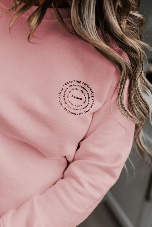 Mila Crew Neck Sweatshirt | Human | Daydream Pink