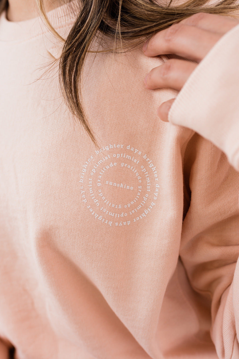 Mila Crew Neck Sweatshirt | Sunshine | Apricot